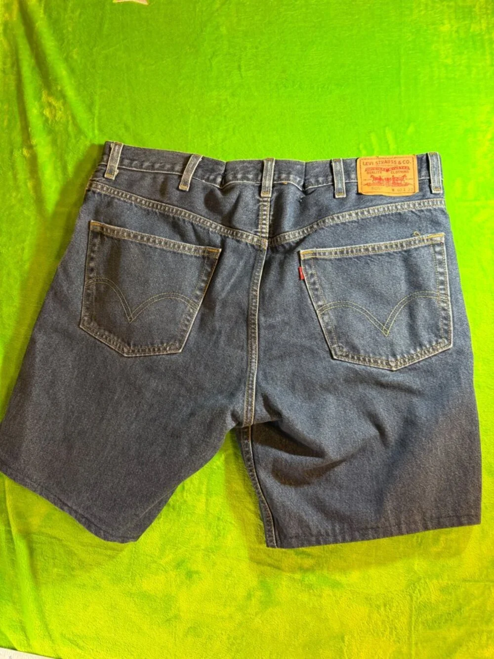 Levi's 550 Regular Fit Denim Shorts Size 40 Blue